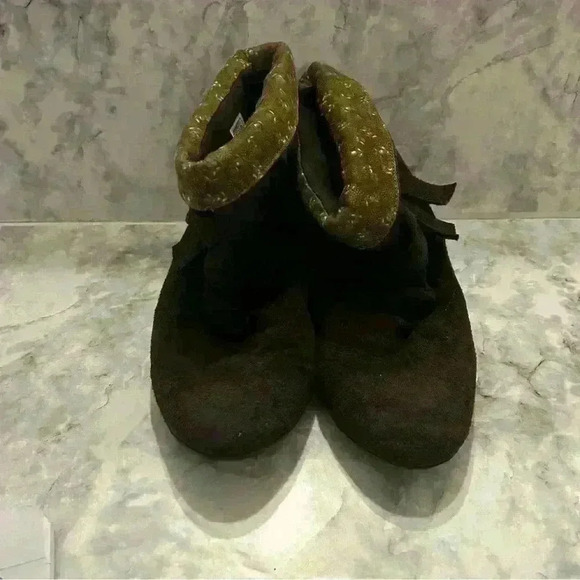 Women’s Rocket Dog Brown Suede Slip On Ankle Booties Size 6.5 - Picture 2 of 5